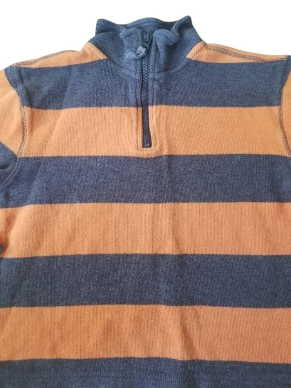 GAP KIDS Orange and Gray Half Zip Long Sleeved Top Boys Size 8